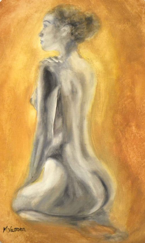 105. Vintage Nude 1 - Marietjie Viljoen Art