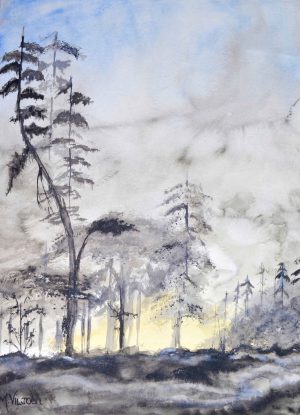 109. In The Mist - Marietjie Viljoen Art
