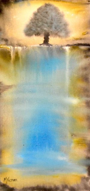110. Waterfall (Print) - Marietjie Viljoen Art