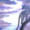 143. Leopard At Twilight (Print) - Marietjie Viljoen Art