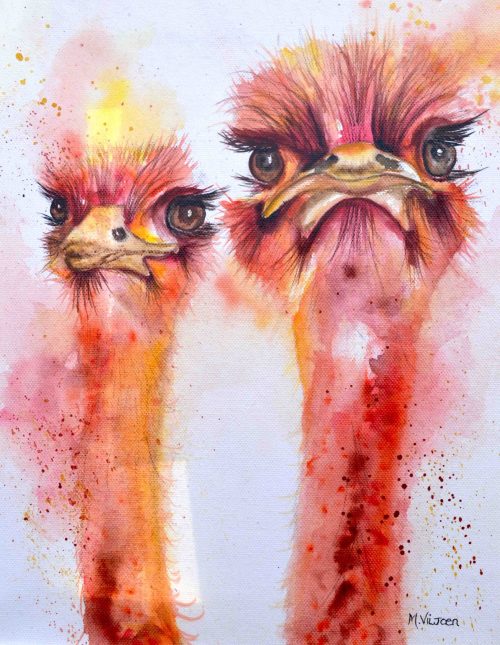 162. Ruby And Robert (Print) - Marietjie Viljoen Art