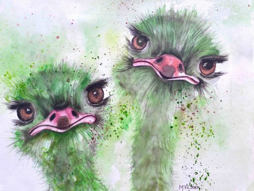 170. Frieda And Frikkie (Print) - Marietjie Viljoen Art