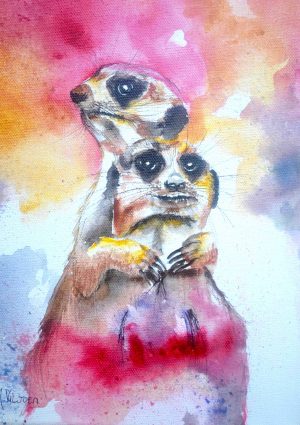 185. Misty And Moritz (Print) - Marietjie Viljoen Art