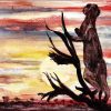 192. Shaka At Sunset - Marietjie Viljoen Art