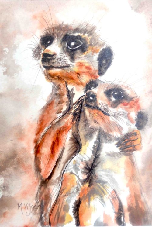 196. Lindy And Luke (Print) - Marietjie Viljoen Art