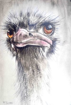 198. Miss Athena (Print) - Marietjie Viljoen Art