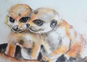 207. Mila En Liam (Print) - Marietjie Viljoen Art