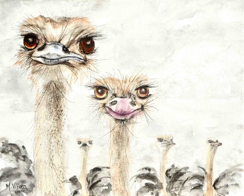 224. The Van Rooyen Family (Print) - Marietjie Viljoen Art