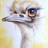 225. Louise - Ostrich (Print) - Marietjie Viljoen Art