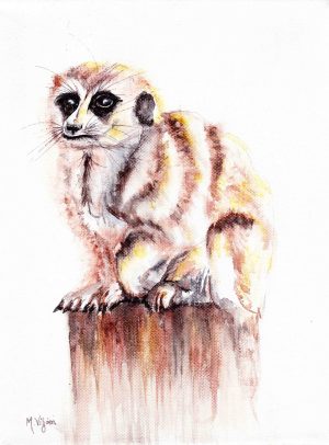 236. Oupa Nic (Print) - Marietjie Viljoen Art