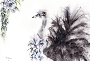 257. Flower Girl - Marietjie Viljoen Art
