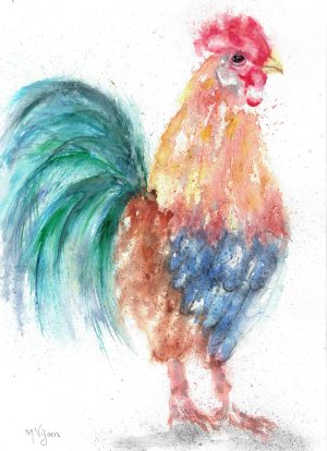 266. Ronald The Rooster - Marietjie Viljoen Art