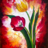 61. Tulips On Fire (Print) - Marietjie Viljoen Art