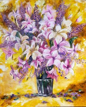 62. Lilies For Lola (Print) - Marietjie Viljoen Art