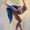 75. Tiny Dancer In Blue Collection (Print) - Marietjie Viljoen Art