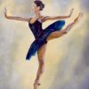 75. Tiny Dancer In Blue Collection (Print) - Marietjie Viljoen Art