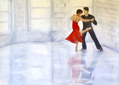 93. In Tango - Jay-Cee & Stefanie - Marietjie Viljoen Art