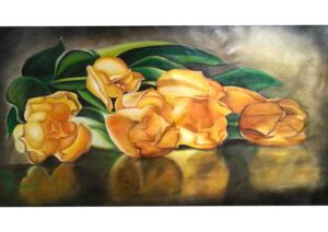 55. Yellow Tulips (Print) - Marietjie Viljoen Art