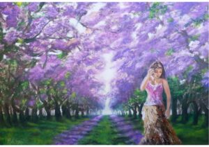 51. Jacaranda Bos (Print) - Marietjie Viljoen Art