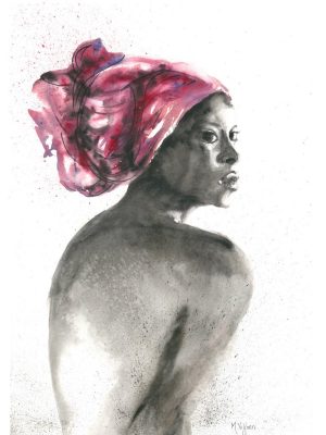 244. Leena (Print) - Marietjie Viljoen Art